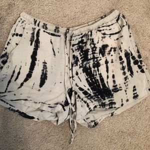 Tie dye shorts.